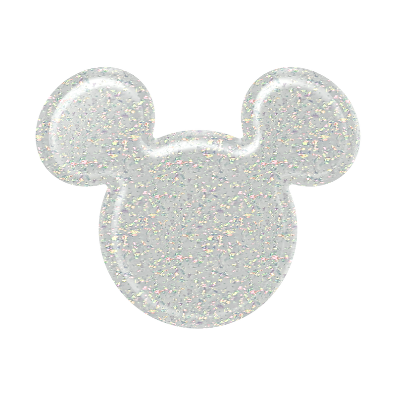 Earridescent White Glitter Mickey Mouse image number 1